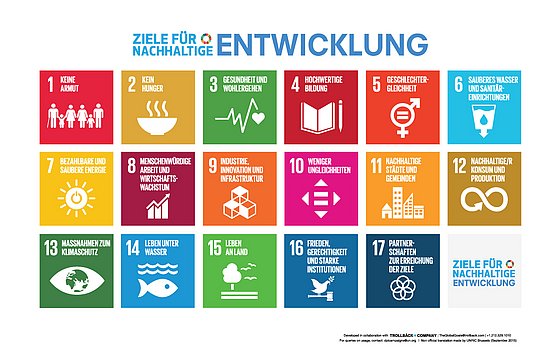 Die 17 Ziele für nachhaltige Entwicklung Die 17 Ziele für nachhaltige Entwicklung